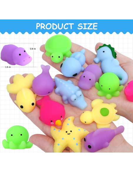 30 Pcs Juguetes Squishies POKONBOY Animales Marinos 30 Pcs Juguetes Squishies POKONBOY Animales Marinos