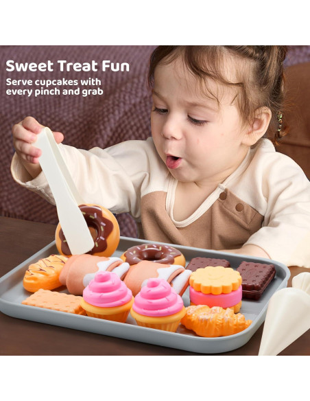 Juego de Comida de Galletas JOVA 17 Piezas para Niños Juego de Comida de Galletas JOVA 17 Piezas para Niños