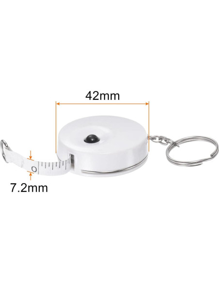 Cinta Métrica Retráctil HARFINGTON 1.5M Doble Cara Blanca Cinta Métrica Retráctil HARFINGTON 1.5M Doble Cara Blanca