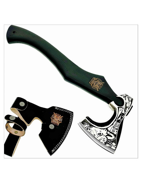 Hacha Vikingo SHINY CRAFTS 19" con Funda de Cuero Hacha Vikingo SHINY CRAFTS 19" con Funda de Cuero