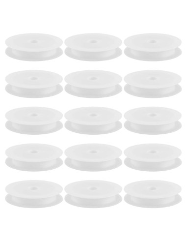 Bobinas de Plástico Vacías SUNNYCLUE 15Pcs 6.9cm para Manualidades