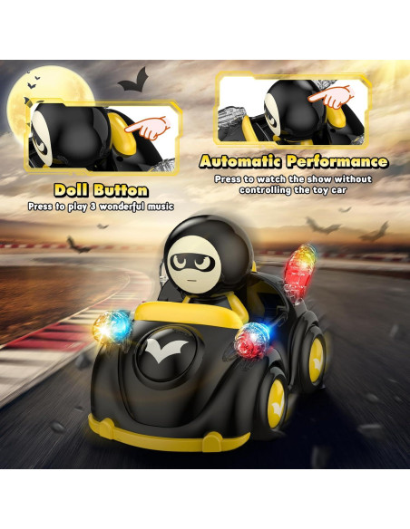 Coche RC NQD Murciélago para Niños 0-7 años con Música Coche RC NQD Murciélago para Niños 0-7 años con Música