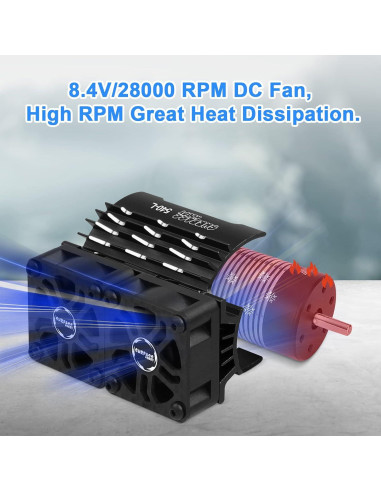 Ventilador Doble 30mm ARRAROWN para Motor RC 36mm