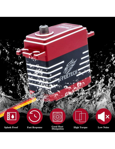 Motor Servo Digital FEETECH 35KG 180 Grados Aluminio Motor Servo Digital FEETECH 35KG 180 Grados Aluminio