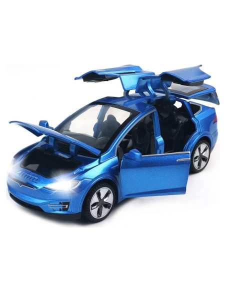 Coche Diecast Modelo X EROCK 1:32 Azul con Luz y Sonido Coche Diecast Modelo X EROCK 1:32 Azul con Luz y Sonido