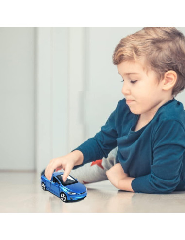 Coche Diecast Modelo X EROCK 1:32 Azul con Luz y Sonido