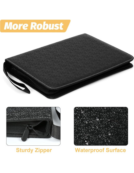 Carpeta de Tarjetas GERMUN 720 Bolsillos Impermeable Negra Carpeta de Tarjetas GERMUN 720 Bolsillos Impermeable Negra