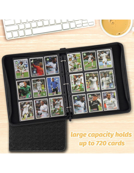 Carpeta de Tarjetas GERMUN 720 Bolsillos Impermeable Negra Carpeta de Tarjetas GERMUN 720 Bolsillos Impermeable Negra