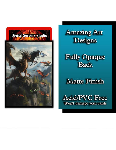 Fundas para Cartas Dragón UR Digital Sorcery 102 Unidades