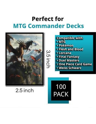 Fundas para Cartas Dragón UR Digital Sorcery 102 Unidades