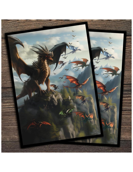 Fundas para Cartas Dragón UR Digital Sorcery 102 Unidades Fundas para Cartas Dragón UR Digital Sorcery 102 Unidades