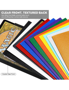 Mangas de cartas Katomula 300CT moradas texturizadas 2