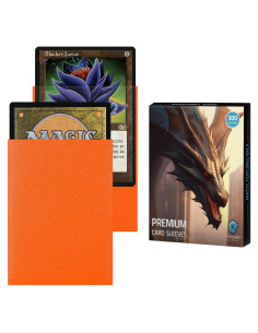 Mangas para cartas Katomula Naranja 300CT Texturizadas