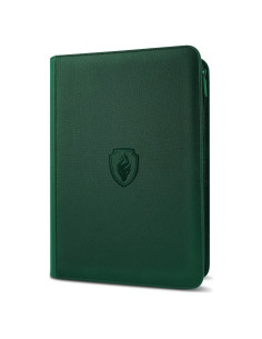 Carpeta de Tarjetas Fabmaker 9 Bolsillos Verde 360 Capacidad