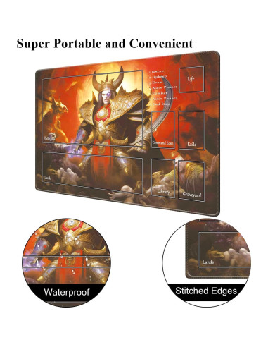 Tapete de Juego MTG Cyaboyibo Guerrero de un Ojo 61x36cm