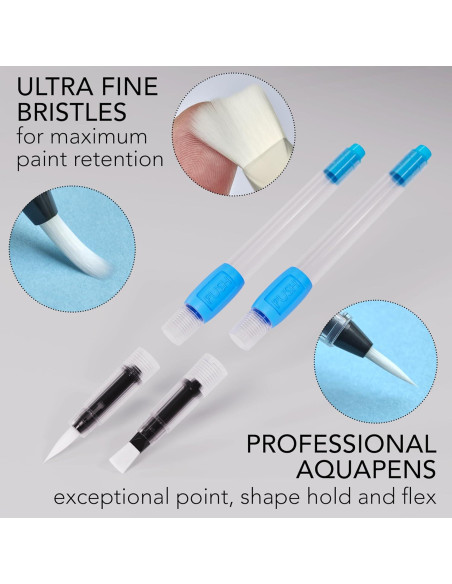Pinceles de Agua Chromatek - Paquete de 6 - Acuarela Portátil Pinceles de Agua Chromatek - Paquete de 6 - Acuarela Portátil