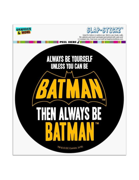 Adhesivo Vinilo Batman Graphics & More 14 cm Circular Adhesivo Vinilo Batman Graphics & More 14 cm Circular