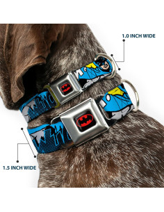 Collar de Perro Buckle-Down Batman Mediano 3,81 cm Ancho 2