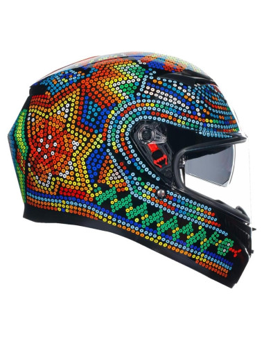 Casco Integral AGV K3 Rossi Winter Test 2018 Naranja L