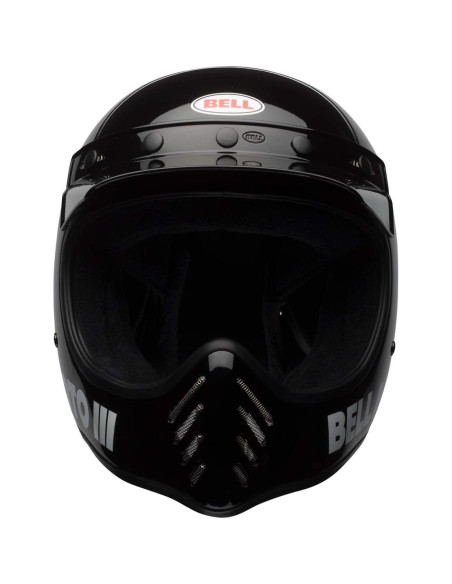 Casco BELL Moto-3 Negro Brillante Grande - Aprobado DOT Casco BELL Moto-3 Negro Brillante Grande - Aprobado DOT