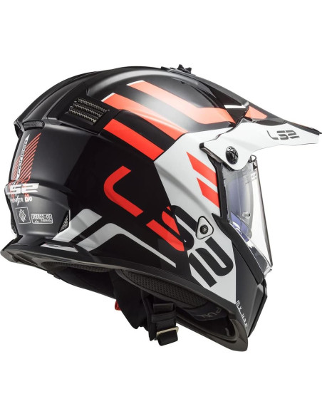 Casco LS2 Blaze ADV/UTV X-Large Negro/Blanco Casco LS2 Blaze ADV/UTV X-Large Negro/Blanco