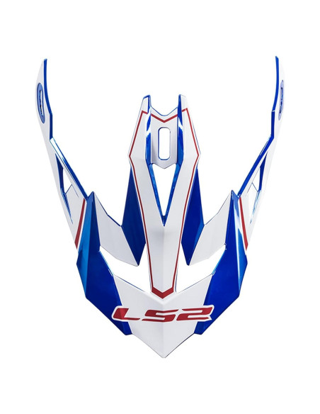 Pico de Reemplazo LS2 Subverter Peak Krome Azul 35.56cm Pico de Reemplazo LS2 Subverter Peak Krome Azul 35.56cm