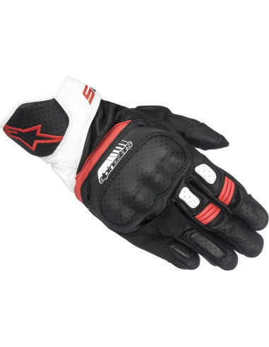 Guantes de Motocicleta Alpinestars SP-5 M Negro/Blanco/Rojo