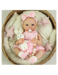 Muñeca de bebé renacida KSBD 50.8 cm con accesorios