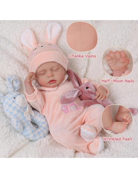 Muñeca Reborn Realista BABESIDE 30.48 cm con Accesorios Muñeca Reborn Realista BABESIDE 30.48 cm con Accesorios