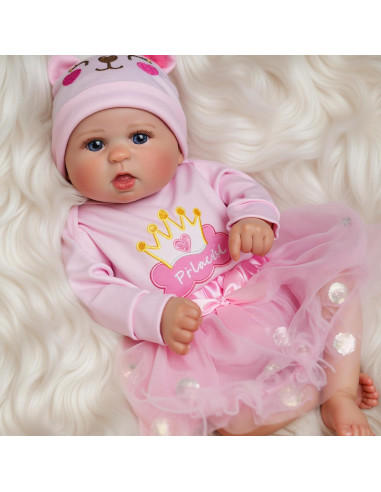 Muñeca de Bebé Renacida JIZHI 20" Cuerpo Suave para Niñas