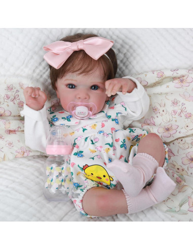 Muñeca Reborn Realista WOOROY 51 cm Bebé Niña Hecha a Mano