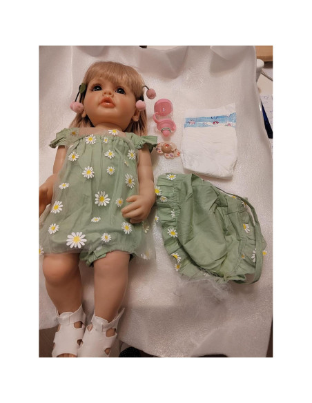 Muñeca Reborn Bebé Niña 55 cm Silicona Cuerpo Completo Muñeca Reborn Bebé Niña 55 cm Silicona Cuerpo Completo