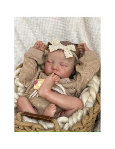 Muñeco Reborn Realista 48 cm Mostaza Edición Familiar