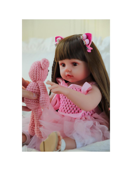 Muñeca Reborn SCOM Niña 45.72 cm Realista con Ropa Muñeca Reborn SCOM Niña 45.72 cm Realista con Ropa