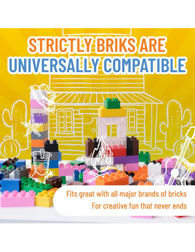 Bloques de Construcción Arcoíris Strictly Briks 84 Piezas