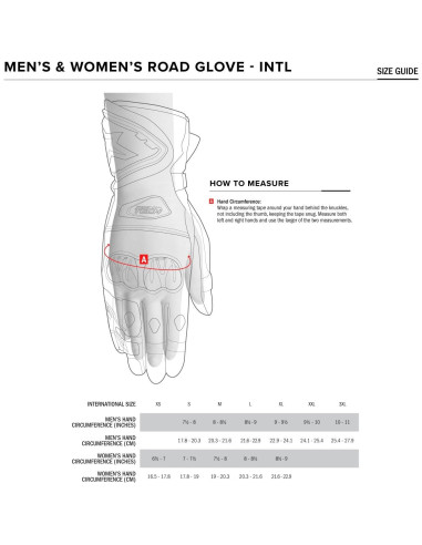Guantes de Motocicleta Alpinestars SPX AC V2, S, Negro/Blanco/Rojo