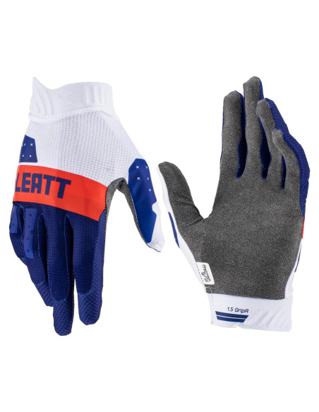 Guantes Leatt Moto 1.5 GripR Adulto Rojo/Azul Grande Guantes Leatt Moto 1.5 GripR Adulto Rojo/Azul Grande