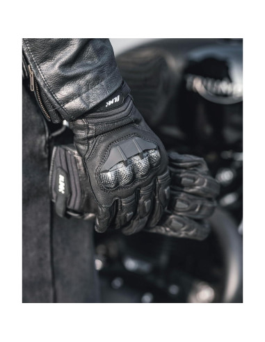 Guantes de motocicleta ILM GRC01 de cuero transpirables