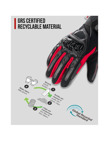 Guantes de Motocicleta IRON JIA'S Invierno Impermeables Táctiles