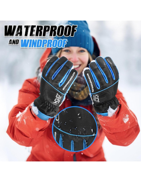 Guantes de Trabajo Aislados HANDLANDY Impermeables Talla Grande Guantes de Trabajo Aislados HANDLANDY Impermeables Talla Grande
