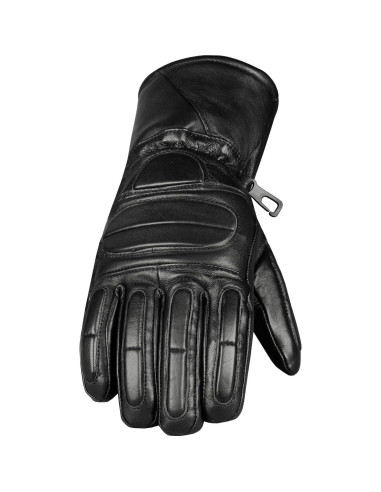 Guantes de Moto Invierno Jackets 4 Bikes XXL Cuero Negro