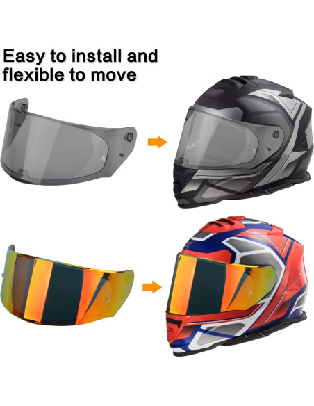 Visera de Casco de Motocicleta RIDLOG Ahumado para LS2 Visera de Casco de Motocicleta RIDLOG Ahumado para LS2