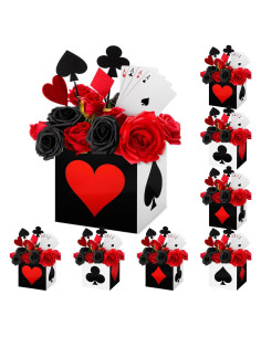 Cajas de Favor de Póker Zhanmai 4 Pcs 15x15x15 cm Casino