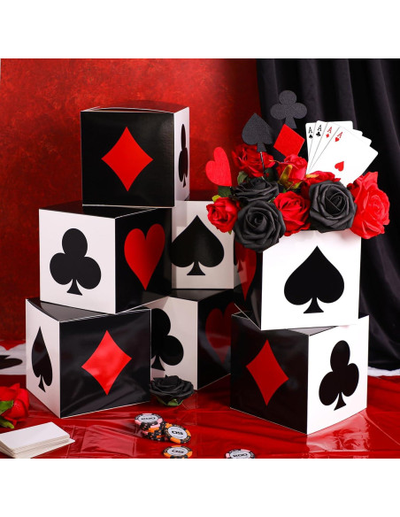 Cajas de Favor de Póker Zhanmai 4 Pcs 15x15x15 cm Casino Cajas de Favor de Póker Zhanmai 4 Pcs 15x15x15 cm Casino
