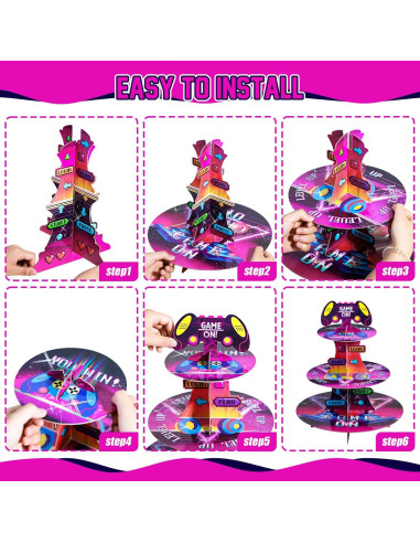 Soporte para Cupcakes Crafterlife 3 Niveles Videojuegos
