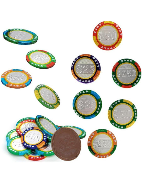 Monedas de Chocolate Fruidles 4,54 kg - Fichas de Poker Monedas de Chocolate Fruidles 4,54 kg - Fichas de Poker