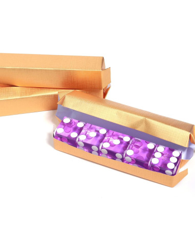 Dados de Casino GSE Morados 19mm Set de 5 Alta Precisión