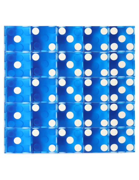 Dados de Casino GSE 25 Piezas 19mm Azul Alta Precisión Dados de Casino GSE 25 Piezas 19mm Azul Alta Precisión