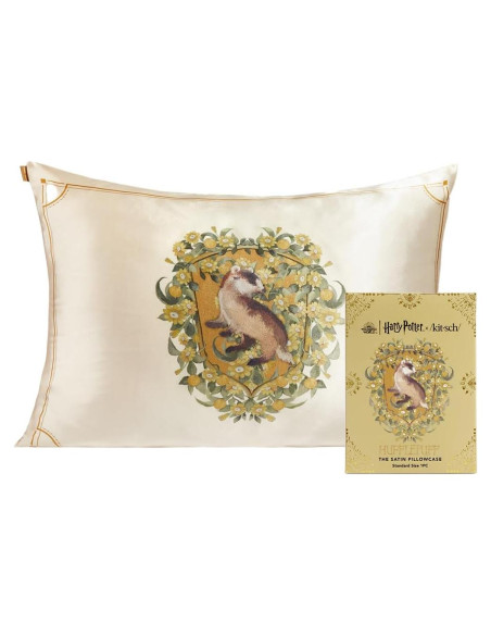 Funda de Almohada Satén Kitsch Harry Potter Hufflepuff Reina Funda de Almohada Satén Kitsch Harry Potter Hufflepuff Reina