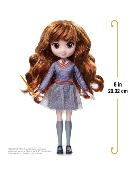 Muñeca Hermione Granger 20 cm Spin Master con varita Muñeca Hermione Granger 20 cm Spin Master con varita